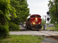 CP 651 passes the home signal for the now removed diamond between CP and the former C&O Sub 2 in Chatham. 