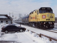 For me a lot of fond memories and friendships were made at Burlington West. It was sad the day the station was moved and the junction was made off limits to railfans. Most Saturday mornings I would try to make it out early enough to catch VIA train 70 somewhere. At the time it was common for it to deadhead extra train sets back to Toronto from Windsor or London. This day was no different as VIA 6429 in "Home Hardware"paint storms past the old station with a good collection of Budd cars.
