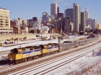 I haven't spent much time on the Bathurst street bridge over the years, but I am glad I did this day, as my shots of VIA 1 & 2 over the years are very limited. This day the train was heading to the maintenance facility after dropping passengers at Union station. I'm guessing placing the tail car on the head end was done at Union to eliminate trying to wye the entire train at Mimico, instead only having to wye the power and one car. Just a guess. I really need to revisit this spot one day soon.