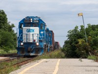 GMTX 2289, GMTX 2255 lead a short and quick CN L583 as it makes its way back to London after working industries along the CN Dundas sub. 