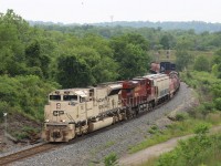 2021.08.13 CP 7021 milirary unit leading CP 246-13, approaching Signal 602.3 Desjardins 