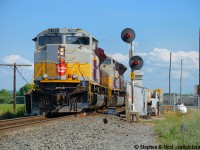 Arriving at Spence, CP 421 has detached from their train, set handbrakes, and is going into the yard to get paperwork and make their lift out of Spence yard. However, 30 minutes later, just as the crew get paperwork, the RTC goes on the line to call 421. The Train Movement Director wants them to hurry up and get to Baxter as CP 100, the flagship Vancouver-Toronto hotshot  is waiting for them and they do not want to delay it. The crew exclaimed they're about to make their lift, but the RTC said no, you have to get going. Orders in hand, they got back to their train and reversed the movements made earlier to boot it out of town. An interesting exchange, cordial of course, but I suppose you don't delay #100. :)