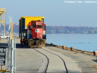 RLK 4057 rests beside water in Pier 10 of the Port of Hamilton with two dimensional loads from IST in Cambridge Ontario. These would be loaded on November 23 on ship "Clipper Gemeni (Nassau)". This movement only happened once and is the only time I saw or heard of anything going in here until P&H started using rail in late 2018.