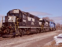 It is hard to believe this was the last NS shot I have taken in Fort Erie considering they cross pretty much everyday. I guess that tells you how often I go to Fort Erie, LOL. This day back in 2009 I shot the last Conrail painted unit I would ever see on NS as the Buffalo - Fort Erie transfer job is seen arriving at the CN-NS interchange point, with a decent mix of EMD's. The train would wait for CN 339 to do a set off and for a CP train to pass before heading back States side. 