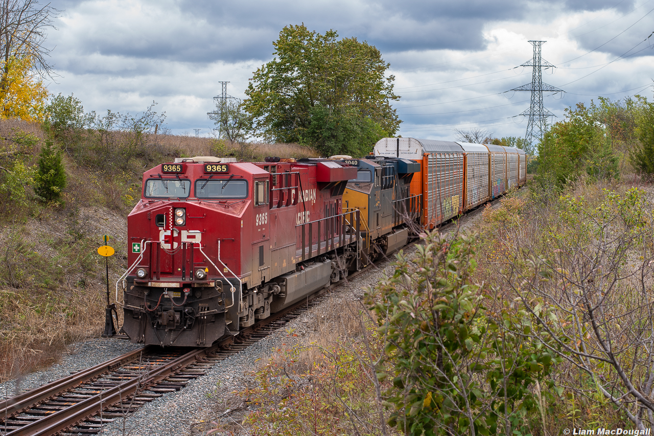 Rare Mileage!


On this cool overcast October afternoon, CP T10-16 is on the Oshawa GM spur in the middle of picking up multiple cuts of stored empty autoracks that were in the yard for the past month or so. Power for the job is a pair of GEs finest, one on home rails and another belonging to CSX. The train would later become a 241 after returning to Toronto Yard with the empties.


The spur this train is on exists to service the massive GM Plant in Oshawa, and historically saw quite a lot of activity on a weekly basis from the CP. A few years back, GM had announced the closure of the plant in favour of one in Mexico. It’s been an ongoing battle from the public to keep the plant alive for the past few years, and recently I believe GM agreed to start producing a limited amount of cars at the facility once again. Although this particular movement was solely for bringing autoracks out of storage, there might be a bright future for this spur moving forward. Only time will tell!