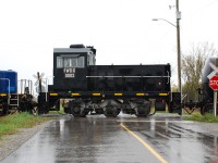 FWDX 0002, a Tractive Power Corporation TP70, is shown on the Southern Ontario Railway on the way to Stelco for testing.  Stelco is looking for a replacement for their remaining GMDD switchers, and I guess their Republic RX500s aren't cutting it.  The TP70 is a smaller cousin to the TP90 that operates at American Iron & Metal (AIM) in Hamilton, ON.  