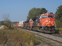 Oct. 7th 2021 @ 11:07, Z120 by Oxford Junction, NS. 626 axles with CN 3253, CN 2873 and CN 2872. No DP today.