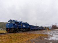 On Sunday November 21, 2021 Ontario Northland started the first leg of a Test Passenger Train run evaluating track conditions between Cochrane and North Bay on the Devonshire, Ramore, and Temagami Subdivisions.
The test is planned to continue South on Monday Nov 22 to Union Station and back to North Bay, then return to Cochrane on Tuesday.
<br><br>
ON Special 1809 passes through Cobalt<br>
Passenger Test Train
