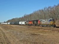 After meeting Z 11531 28 at Uncas, M 31251 30 is underway again with CN 3936, CN 2918 and CN 5276