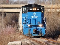 The Credit Valley Railway name was definitely fitting considering the fact that the line to Orangeville was never too far from the Credit River and it's feeders. While the CVR also extended to St. Thomas and Toronto the original proposal actually was to have the mainline follow the Credit River all the way to Port Credit, where a connection with the Great Western Railway there would give the CVR access to Toronto. It wasn't long though before this proposal was taken off the table and a direct line to Toronto was built, but it would have been interesting to see if this had actually happened. By the end of the 1800's the CVR was taken over by the Canadian Pacific, and the line to Orangeville extended its reach to Owen Sound, by way of the former TGB. Friday December 17, 2021 finally marked the end of rail service to Orangeville and while I hoped to make it to the north end of the line especially around the Escarpment timing didn't work out too well. In the end I found it fitting to frame the train crossing the river that shared its name with the railway that started it all here. GMTX 333 is seen crossing the Credit River one last time with highway 407 in the background, closing a page in history on one of Southern Ontario's most scenic lines. 
