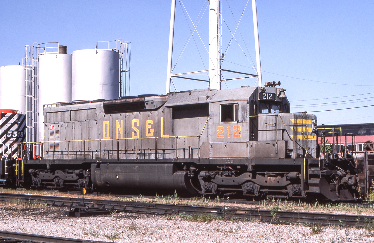 QNS&L 212 is in Toronto on August 8, 1985.