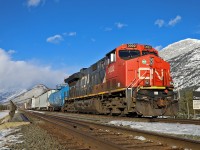 CN M 31151 22 is staged just outside of Jasper due to the historic floods in BC, which shut the CN mainline down for almost 3 weeks.