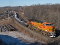 CN 388 slowly approaches Bayview Junction behind BNSF 5245.