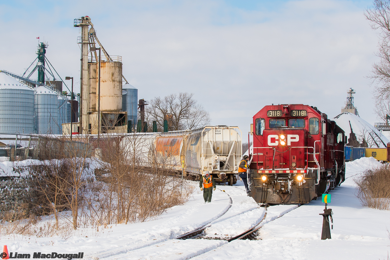 One of my personal favourite GP38s is on point of CP T78 as they make an appearance spotting cars on the Pit Spur in Ayr, Ontario. When myself and some buddies headed out to the Ayr/Wolverton area to shoot T72, we didn't know if T78 was even running, so to end up catching it working this spur was a pretty sweet surprise.
