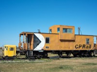 The town of Outlook Saskatchewan is one of those places that despite once being a significant rail hub, has not seen a train in 20+ years.  An old Angus built CPR van along with a speeder are the only pieces of rail equipment left in town.  
