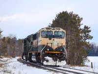 2022.01.19 CP 7020 leading CP 2T49-19 light power, BNSF 9572 trailing, departing North Yard Switch Spence towards to Honda Spur to wye the power.