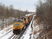 2021.01.05 UP 4251 leading CP 244, UP 4658 trailing. Departing Lobo Siding East after met CP 235.