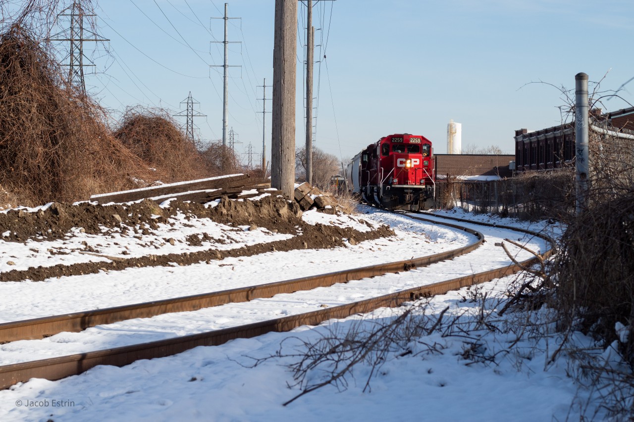 Two GP20ECO's numbered 2259 & 2254 are seen sitting on the KOREX lead at the South end of Area H on a sunny January morning.