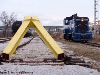 VIP Rail operates in obscurity in Sarnia, mostly because most of the line is inaccessible, and if you go here now you'll have security on you like white on rice (New owners are more strict!). Back in 2015 it wasn't so bad though, and here we see VIP 1201 moving around working the Farm Spur. This is the 2'nd photo of 1201 in VIP paint posted, <a href=http://www.railpictures.ca/?attachment_id=43424 target=_blank>Here's the first</a> and prior to being a VIP Locomotive it was briefly owned by LDS who purchased it off <a href=http://www.railpictures.ca/?attachment_id=18115 target=_blank>RLHH Hamilton.</a> This unit is assigned to VIP Bayside in Corruna as far as I know and is no longer here.