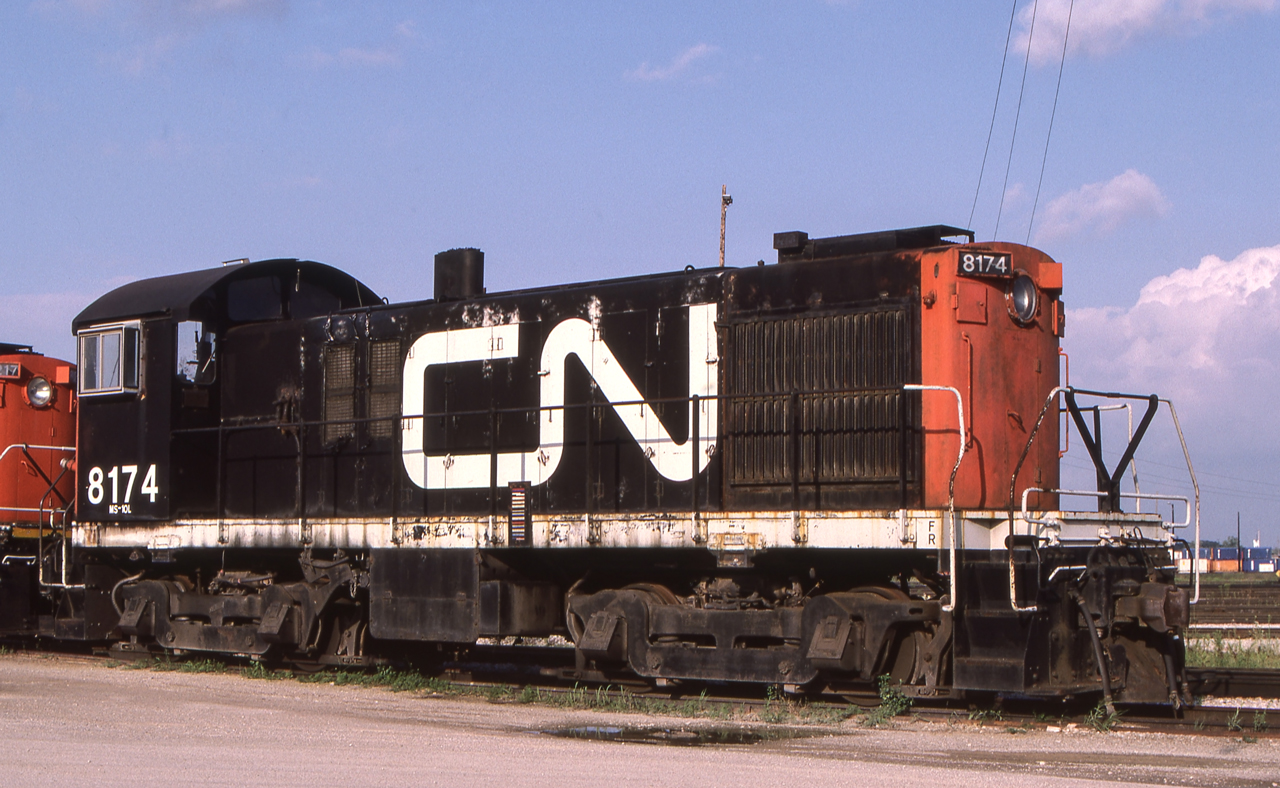CN 8174 is in Toronto on August 9, 1986.