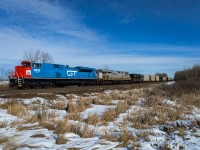 U 72551 26 has just departed Wildwood Alberta with GTW heritage unit CN 8952 and former Citi Rail, now CN 3980.