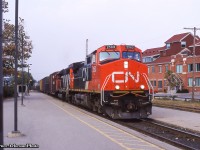 The sun now dipped below the horizon, it's time for a final shot of 431 at Guelph.  Note the nose of CNR 6167 at far left.  I had shot this train earlier <a href=http://www.railpictures.ca/?attachment_id=48133>at Limehouse</a> and just <a href=http://www.railpictures.ca/?attachment_id=48173>west of Acton.</a>