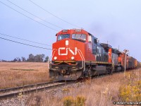 Continuing west <a href=http://www.railpictures.ca/?attachment_id=48133>from Limehouse,</a> 431 crests the grade at Dublin Line just west of Acton.  