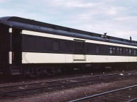 Further to Jacob Patterson's submission of a Don Jilson photo (http://www.railpictures.ca/?attachment_id=48327), and subsequent comments from various interested parties, I offer up this shot of combine CN 7210 (ex-CN 2830, exx-CNoR 1541) Class PE-73-B, 73 foot 6 inch Colonist Car, built by CC&F in 1919. I snapped this picture at Hearst, ON in the summer of 1976 while I was working in the area on a CN Regional tie renewal gang. I find it quite interesting that Brundle photo'd the same car 10 years later in 1986 at Egremont, AB.