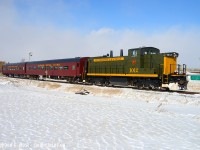 Approaching the St. Jacobs Market station, Train #6 is southbound with recently repainted WCR 1012 nee CN 1437 on a beautiful, but sunny, windy, and cold winter day. It might have been stupid cold and windy last weekend, but the bright snow and sunshine really made 1012 pop.