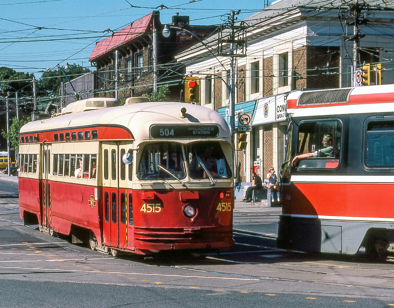 TTC 4515 is in Toronto on August 11, 1987.