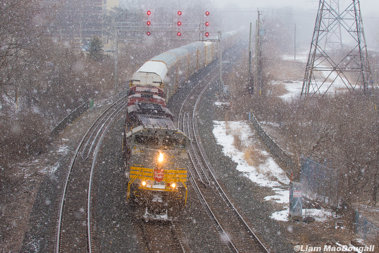 CP 246 picks up speed through Royal York as they make their way out of Lambton heading towards Hamilton & beyond. My focus stayed on Hamilton the rest of the evening, in the form of the NHL Heritage classic, which as a Leafs fan you can imagine I was not pleased about the results of.