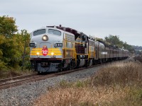 CP 1401 west thunders through Darlington as it makes its way west towards Toronto with CPs top brass on board. On the eastbound journey, CP had 7019 leading, so it was nice to see the veteran (ex-CN) F unit leading back westbound to Calgary. CP 1900 was also a nice treat, as the 2021 trip was the 3rd (and 4th) times I've seen the business train but the first time 1900 has been along for the ride. 