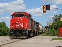 Arrows and widecabs, the summer of 2021 was full of them in Baden. Here CN L568 with 9449 and 9639 sounded pretty awesome heading westbound to Stratford through the town of Baden as local road construction took over the summer months. 