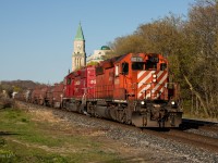 CP CWR-07 makes its way West on the North Toronto Sub passing through Summerhill with a pair of SD40's.