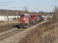 CP 246 crests the escarpment at Guelph Junction before descending the Hamilton sub to its namesake city.
