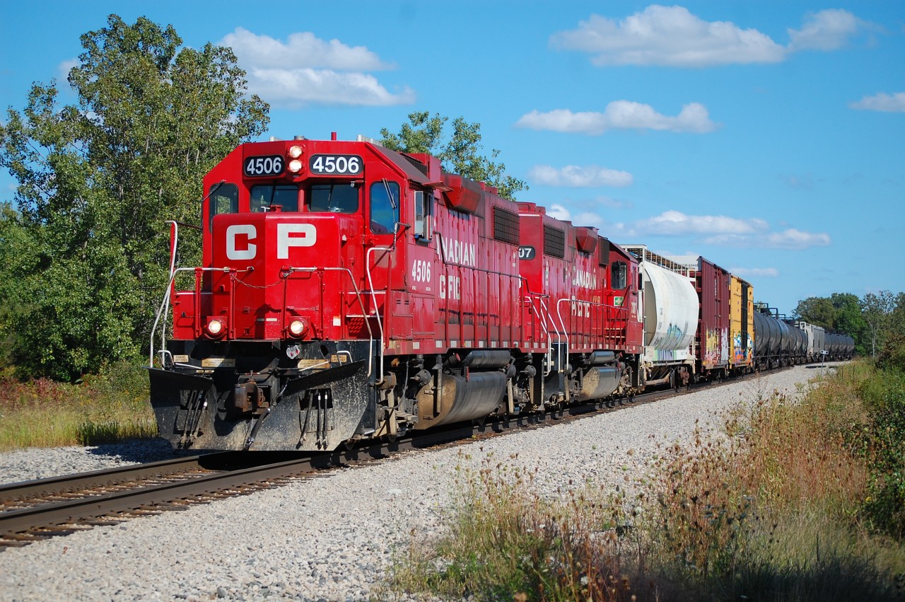 CP TE11 returns back to Welland from Southern Yard.