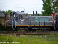 Basking in new paint, LDSX 7290 (nee Esso/CN 7290) waits to be picked up and sent to their next assignment. Wondering what it used to look like? Check <a href=http://www.railpictures.ca/?attachment_id=3559 target=_blank>This Jay Butler shot out</a>. 
