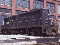  Back in the summer of 1981 I was working as a Car Control Clerk at the Conrail station in St. Thomas, Ont.  One of my duties was to make a manual yard check. If it was a nice day I usually slung the camera over my shoulder along with the yard check book and several pieces of chalk to mark up the cars.  On this particular Saturday the shop was pretty must deserted so I took it upon myself to "re-letter" 7433 back into NYC lettering along with a crude NYC oval on the hood ends. So if Larry Broadbent wondered who did it, now you know.  