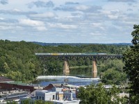Eastbound 72 over the Grand River at Paris.