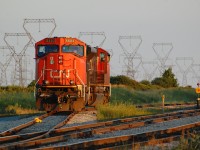 On a Sunny evening at Garnet, ON Power for L501 for Monday morning trip back to Sarnia.