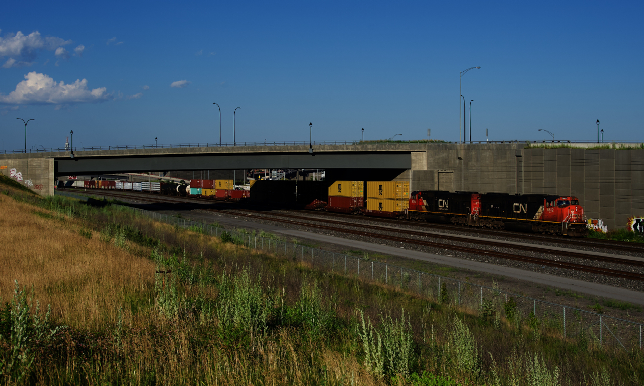 CN 401 has CN 5612 & CN 5794 as it heads west near Turcot Ouest.
