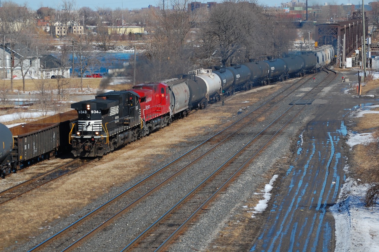 NS H53 arrives in Fort Erie on a cold afternoon.