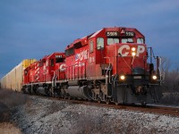 CP 254 with CP 5916 South approaching CN Robbins bound for Buffalo.