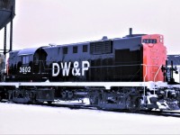 I'll be home for Christmas!!!!  Well, maybe!!  DW&P RS-11 3602 pauses at Capreol, Ontario on December 22, 1968 fresh from rebuilding and repainting by CN in Montreal.
