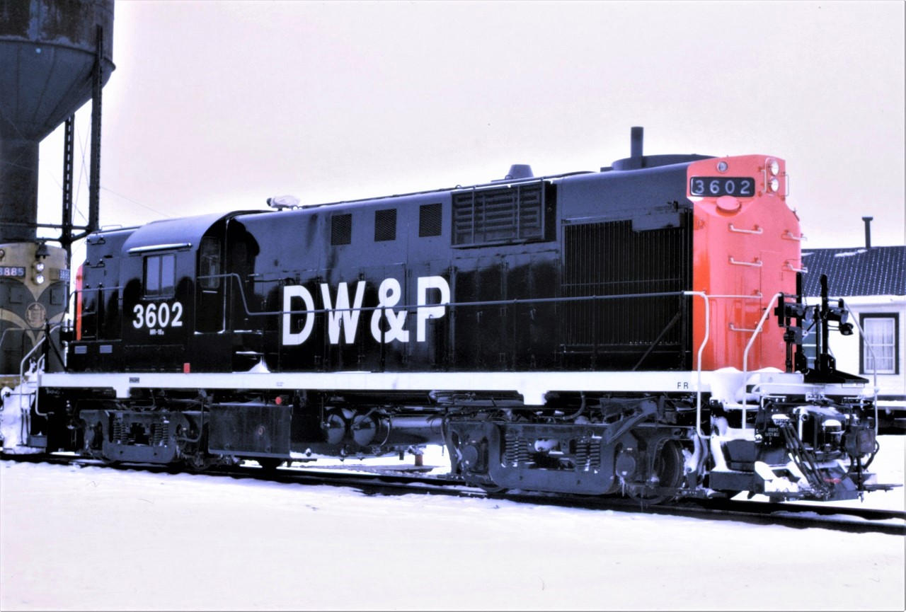 I'll be home for Christmas!!!!  Well, maybe!!  DW&P RS-11 3602 pauses at Capreol, Ontario on December 22, 1968 fresh from rebuilding and repainting by CN in Montreal.