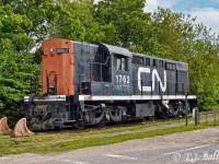 Preserved MLW RSC-18 on display at the former CN station in Kensington, P.E.I.