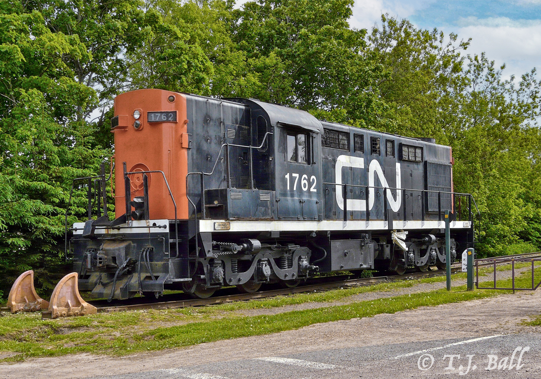 Preserved MLW RSC-18 on display at the former CN station in Kensington, P.E.I.