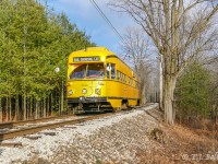 Former TTC Rail Grinder, built in 1946, on display at the Halton County Radial Railway
in Milton, ON.