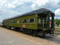 Private car 'Pacific' arrives in Brantford on the tail end of No 73.