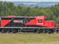 Not the resident switcher on record for the elevator but this Canadian Railserve GP9 was seen sitting on their sidings.